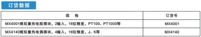 溫度測(cè)量模塊(MX4001)