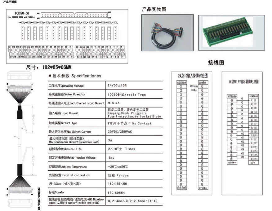 SIEMENS 802D/808D輸入輸出繼電器模組