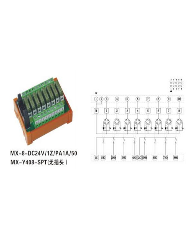 廈門MX-8-DC24V/1Z/PA1A/50 MX-Y408-SPT(無插頭)